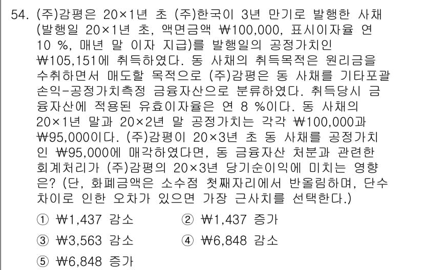감정평가사_1차_2교시 2025년 54번 - 정답과 핵심 포인트를 검수 중인 기출문제
