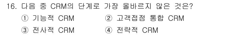 전자상거래관리사_1급 2018년 16번 - 정답과 핵심 포인트를 검수 중인 기출문제