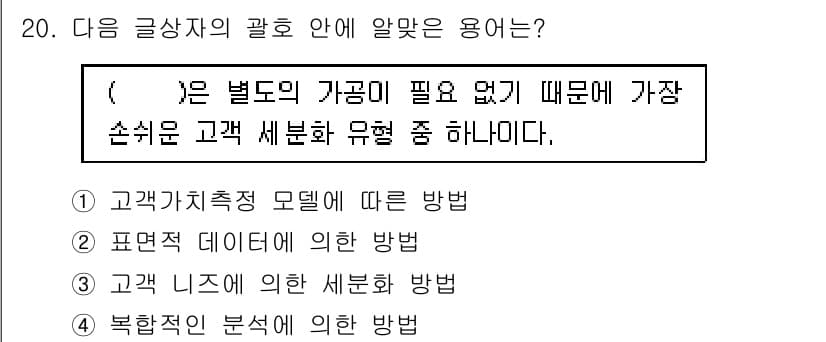 전자상거래관리사_1급 2018년 20번 - 정답과 핵심 포인트를 검수 중인 기출문제