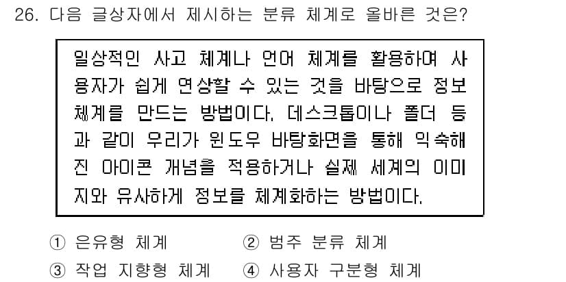 전자상거래관리사_1급 2018년 26번 - 정답과 핵심 포인트를 검수 중인 기출문제