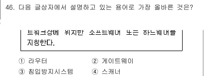 전자상거래관리사_1급 2018년 46번 - 정답과 핵심 포인트를 검수 중인 기출문제