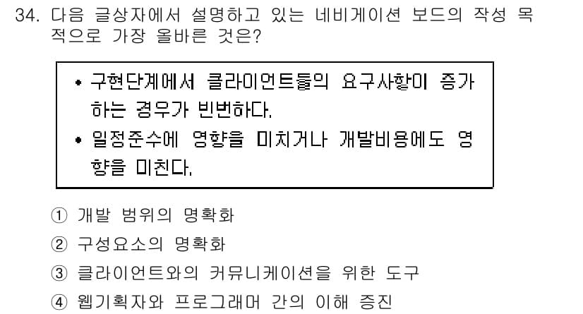 전자상거래관리사_1급 2019년 34번 - 정답과 핵심 포인트를 검수 중인 기출문제