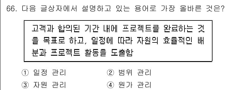전자상거래관리사_1급 2020년 66번 - 정답과 핵심 포인트를 검수 중인 기출문제