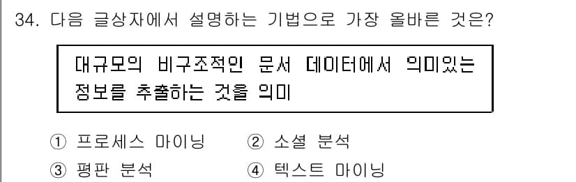 전자상거래관리사_1급 2022년 34번 - 정답과 핵심 포인트를 검수 중인 기출문제