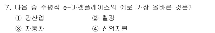 전자상거래관리사_1급 2022년 7번 - 정답과 핵심 포인트를 검수 중인 기출문제
