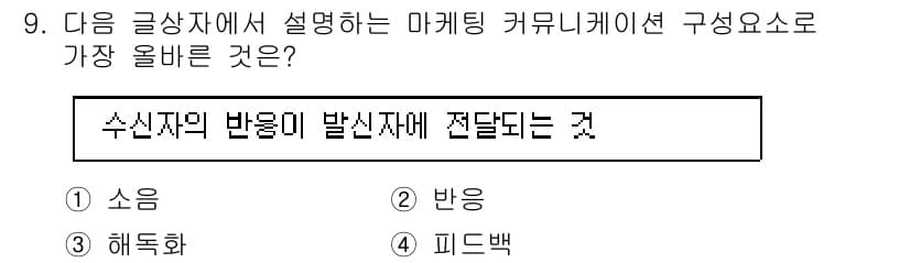 전자상거래관리사_1급 2022년 9번 - 정답과 핵심 포인트를 검수 중인 기출문제