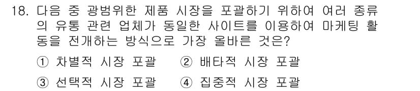 전자상거래관리사_1급 2023년 18번 - 정답과 핵심 포인트를 검수 중인 기출문제