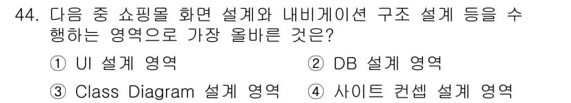 전자상거래관리사_1급 2023년 44번 - 정답과 핵심 포인트를 검수 중인 기출문제