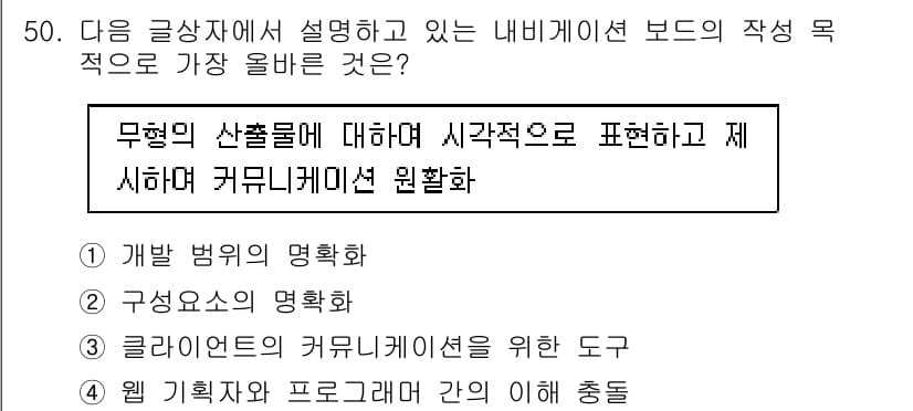 전자상거래관리사_1급 2023년 50번 - 정답과 핵심 포인트를 검수 중인 기출문제