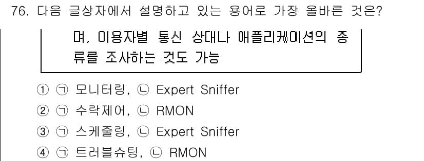 전자상거래관리사_1급 2023년 76번 - 정답과 핵심 포인트를 검수 중인 기출문제