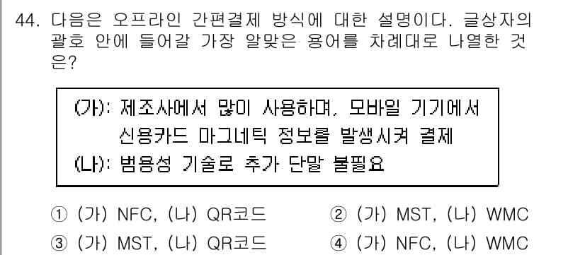 전자상거래관리사_1급 2024년 44번 - 정답과 핵심 포인트를 검수 중인 기출문제