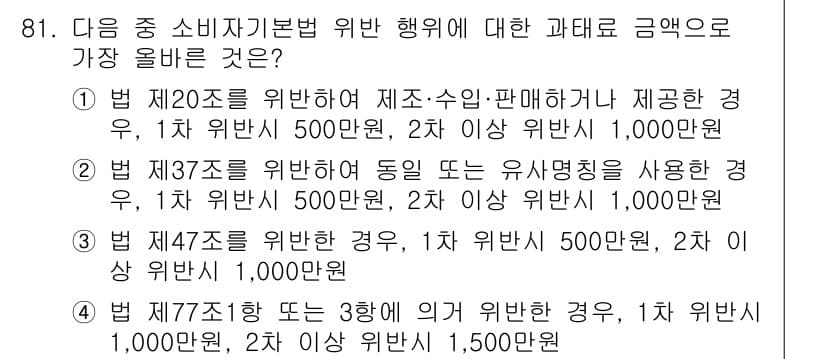 전자상거래관리사_1급 2024년 81번 - 정답과 핵심 포인트를 검수 중인 기출문제