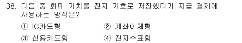 전자상거래관리사_2급 2018년 38번 - 정답과 핵심 포인트를 검수 중인 기출문제
