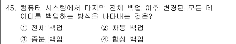 전자상거래관리사_2급 2018년 45번 - 정답과 핵심 포인트를 검수 중인 기출문제