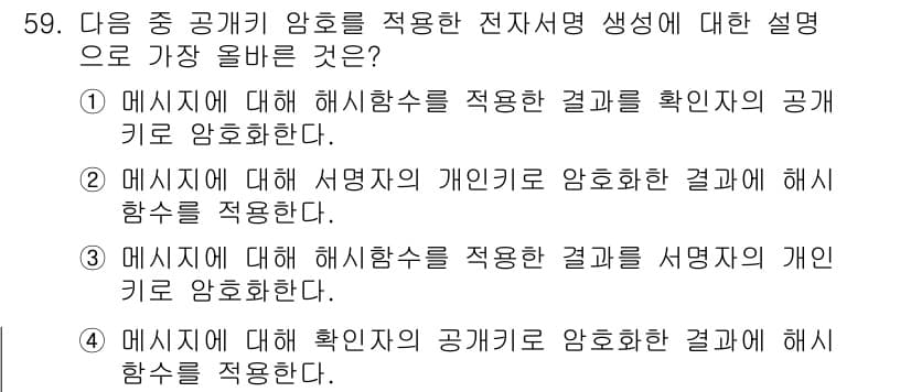 전자상거래관리사_2급 2018년 59번 - 정답과 핵심 포인트를 검수 중인 기출문제