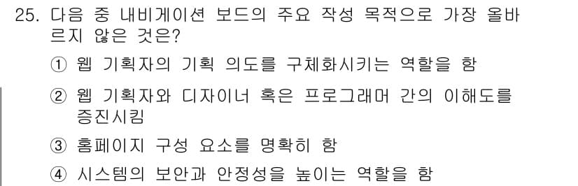 전자상거래관리사_2급 2020년 25번 - 정답과 핵심 포인트를 검수 중인 기출문제