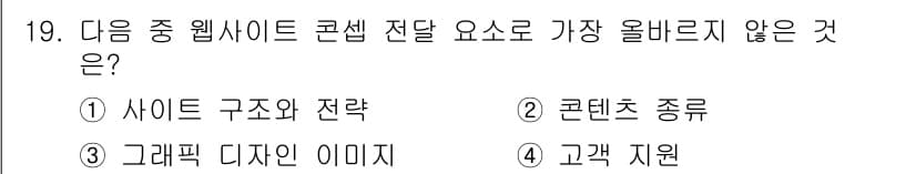 전자상거래관리사_2급 2021년 18번 - 정답과 핵심 포인트를 검수 중인 기출문제