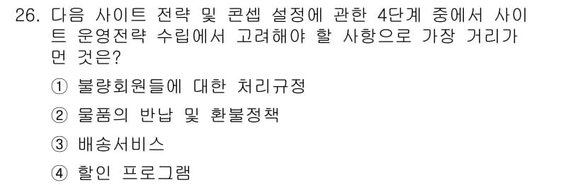 전자상거래관리사_2급 2021년 25번 - 정답과 핵심 포인트를 검수 중인 기출문제