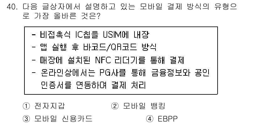 전자상거래관리사_2급 2021년 39번 - 정답과 핵심 포인트를 검수 중인 기출문제