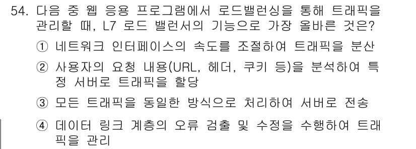전자상거래관리사_2급 2024년 54번 - 정답과 핵심 포인트를 검수 중인 기출문제