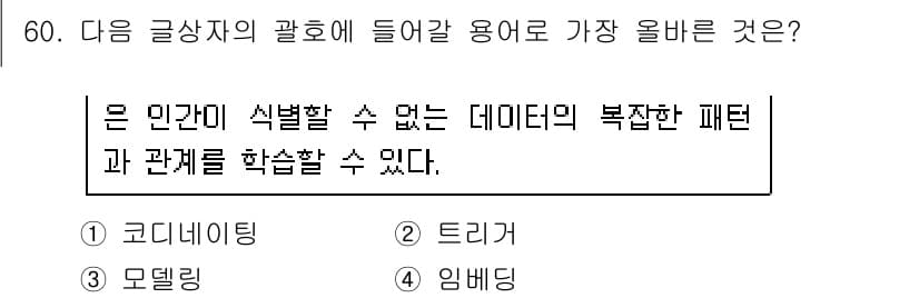 전자상거래관리사_2급 2024년 60번 - 정답과 핵심 포인트를 검수 중인 기출문제