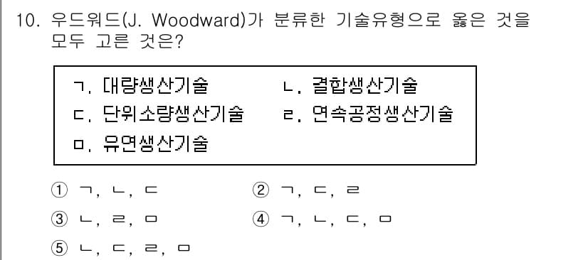 공인노무사_1차(경영학개론) 2025년 10번 - 정답과 핵심 포인트를 검수 중인 기출문제