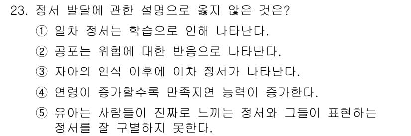 청소년상담사_3급(1교시)(구) 2024년 23번 - 정답과 핵심 포인트를 검수 중인 기출문제