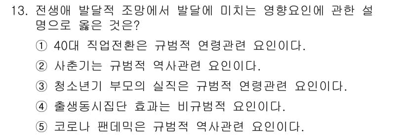 청소년상담사_3급(1교시) 2024년 13번 - 정답과 핵심 포인트를 검수 중인 기출문제