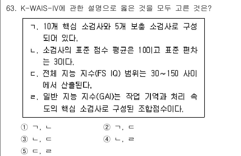 청소년상담사_3급(1교시) 2024년 63번 - 정답과 핵심 포인트를 검수 중인 기출문제