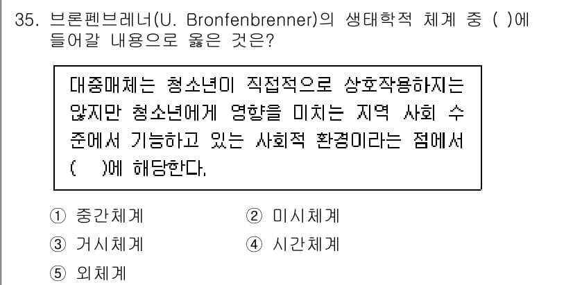 청소년상담사_3급(2교시)(구) 2024년 35번 - 정답과 핵심 포인트를 검수 중인 기출문제