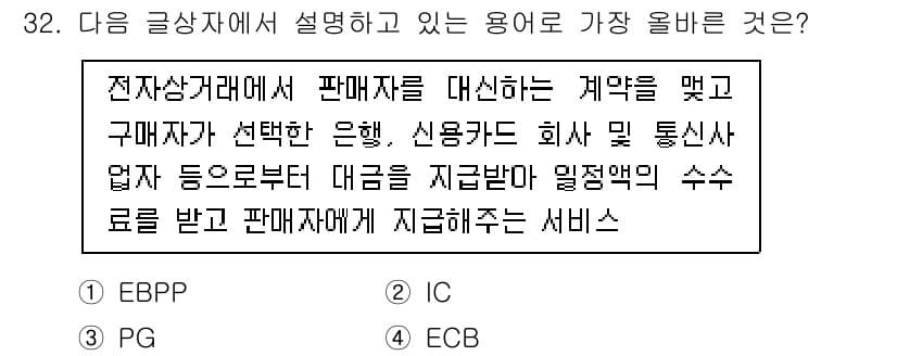 전자상거래관리사_2급 2025년 32번 - 정답과 핵심 포인트를 검수 중인 기출문제