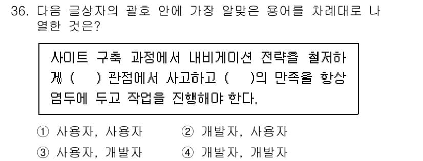 전자상거래관리사_2급 2025년 36번 - 정답과 핵심 포인트를 검수 중인 기출문제