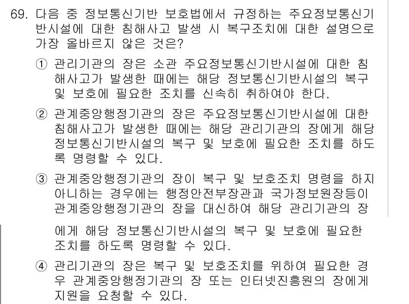 전자상거래관리사_2급 2025년 69번 - 정답과 핵심 포인트를 검수 중인 기출문제