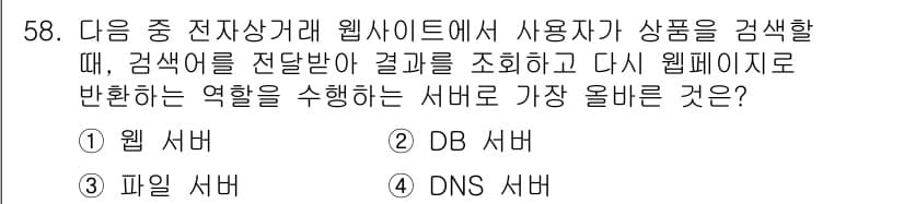 전자상거래운용사 2025년 58번 - 정답과 핵심 포인트를 검수 중인 기출문제