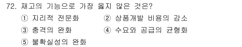 유통관리사_1급 2025년 72번 - 정답과 핵심 포인트를 검수 중인 기출문제