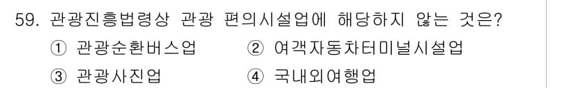 관광통역안내사 2025년 59번 - 정답과 핵심 포인트를 검수 중인 기출문제
