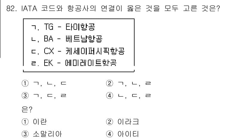 관광통역안내사 2025년 82번 - 정답과 핵심 포인트를 검수 중인 기출문제