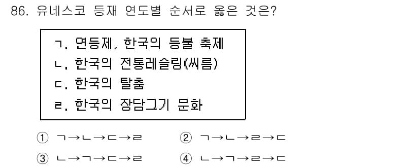 관광통역안내사 2025년 85번 - 정답과 핵심 포인트를 검수 중인 기출문제