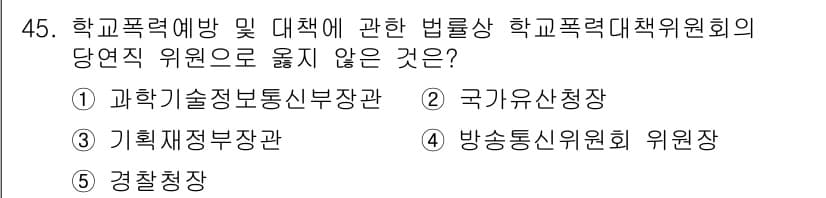 청소년상담사_1급(1교시)(구) 2025년 45번 - 정답과 핵심 포인트를 검수 중인 기출문제