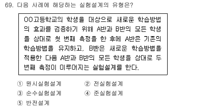 청소년상담사_1급(1교시)(구) 2025년 69번 - 정답과 핵심 포인트를 검수 중인 기출문제