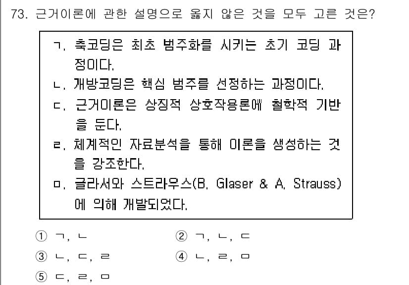 청소년상담사_1급(1교시)(구) 2025년 73번 - 정답과 핵심 포인트를 검수 중인 기출문제