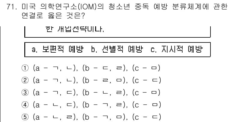 청소년상담사_1급(2교시)(구) 2025년 71번 - 정답과 핵심 포인트를 검수 중인 기출문제