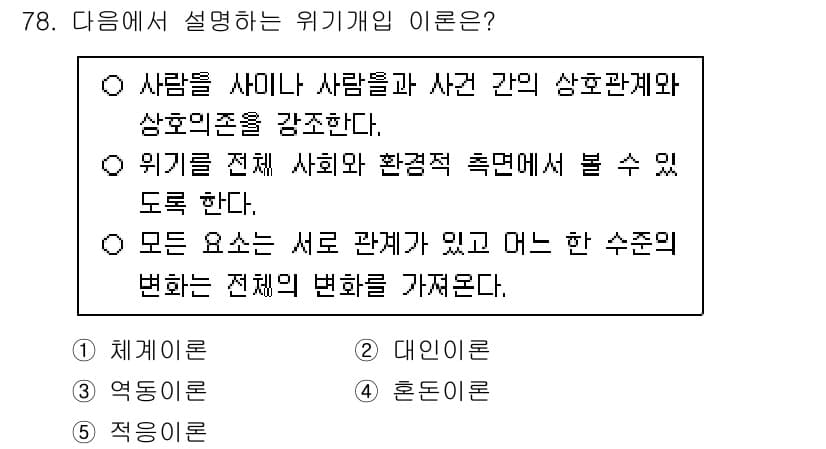 청소년상담사_1급(2교시)(구) 2025년 78번 - 정답과 핵심 포인트를 검수 중인 기출문제