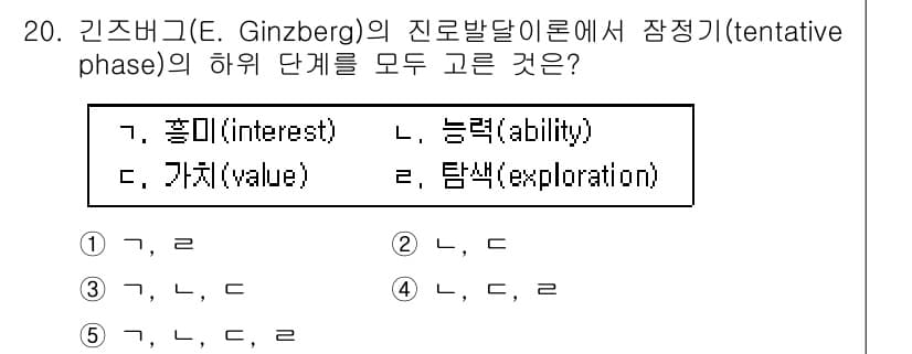 청소년상담사_2급(2교시)(구) 2025년 20번 - 정답과 핵심 포인트를 검수 중인 기출문제