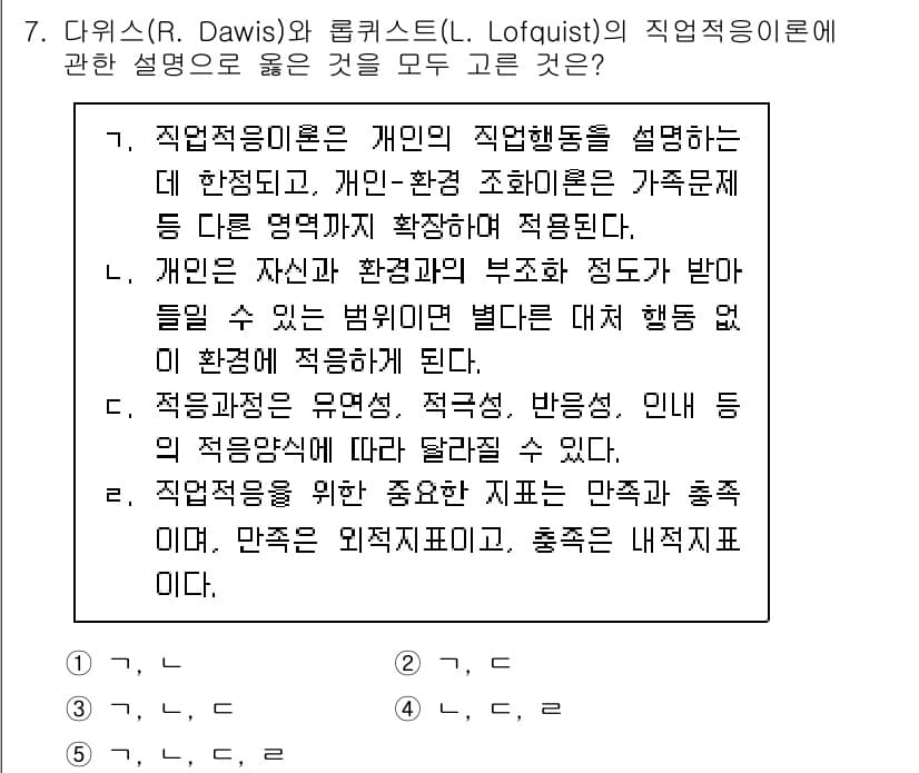 청소년상담사_2급(2교시)(구) 2025년 7번 - 정답과 핵심 포인트를 검수 중인 기출문제