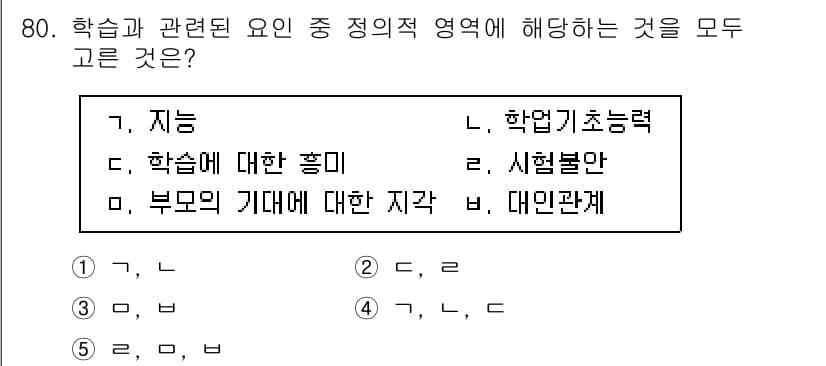 청소년상담사_2급(2교시)(구) 2025년 80번 - 정답과 핵심 포인트를 검수 중인 기출문제