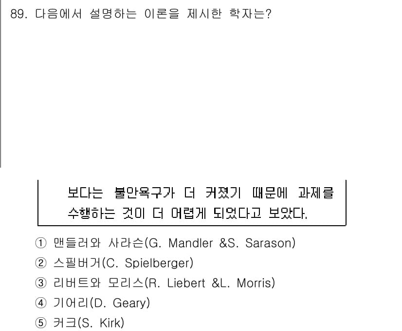 청소년상담사_2급(2교시)(구) 2025년 89번 - 정답과 핵심 포인트를 검수 중인 기출문제