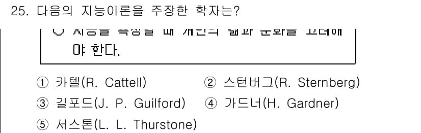 청소년상담사_3급(1교시)(구) 2025년 25번 - 정답과 핵심 포인트를 검수 중인 기출문제
