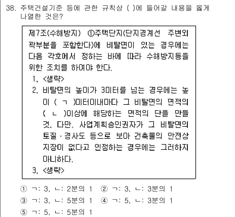 주택관리사보_2차 2024년 38번 - 정답 3번은 주택관리에서 규칙과 기준을 명확히 구체화하는 내용을 강조합니... 에 관한 핵심 기출문제