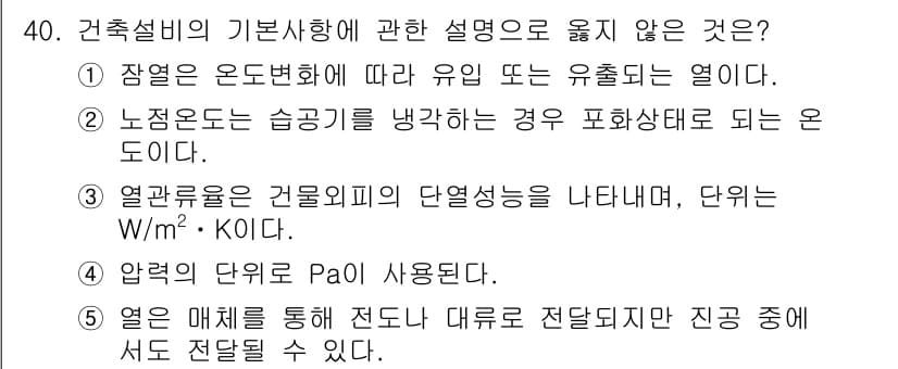 주택관리사보_2차 2024년 40번 - 정답과 핵심 포인트를 검수 중인 기출문제